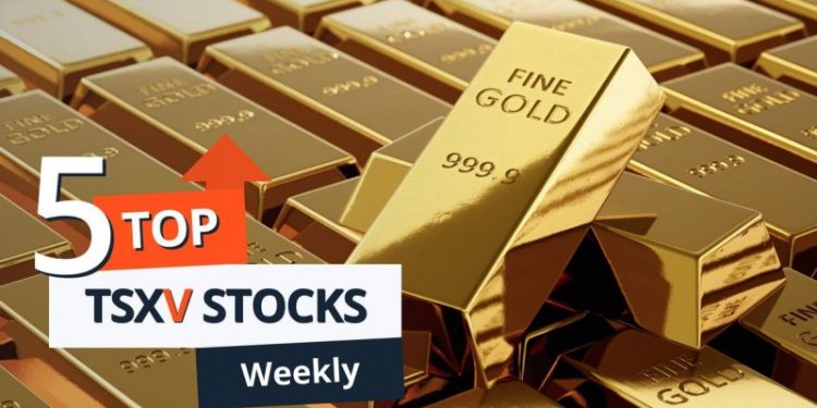 5 Top Weekly TSXV Stocks: Gold Stocks Gain as Metal Hits New Record High