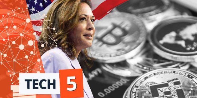​Tech 5: Aide Says Harris Supports Policies to Expand Crypto Sector, AMD to Buy ZT Systems