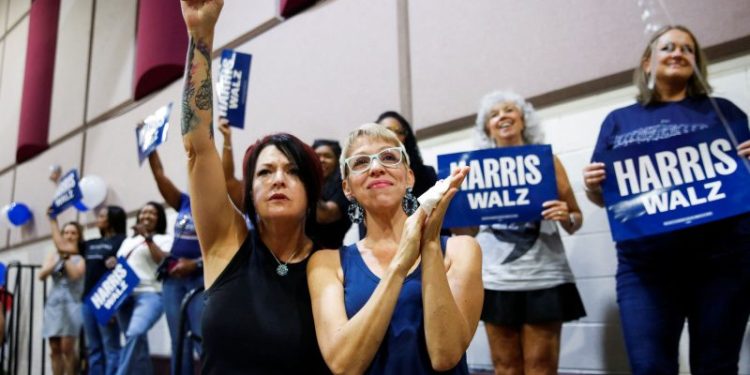 When voters consider gender, enthusiasm for Harris surges — among women