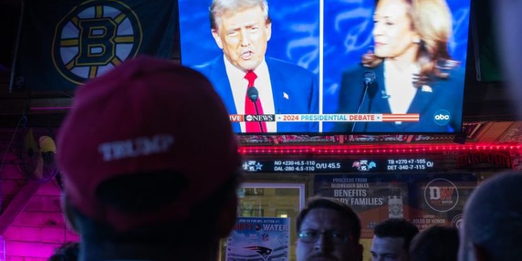 Jeers, cheers as D.C. watches Trump-Harris debate