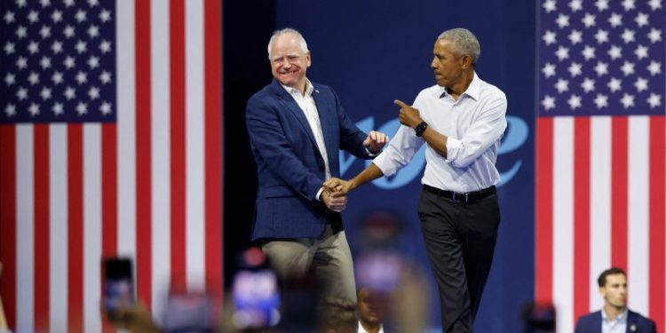 Obama rallies with Walz in Wisconsin: ‘America is ready to turn the page’
