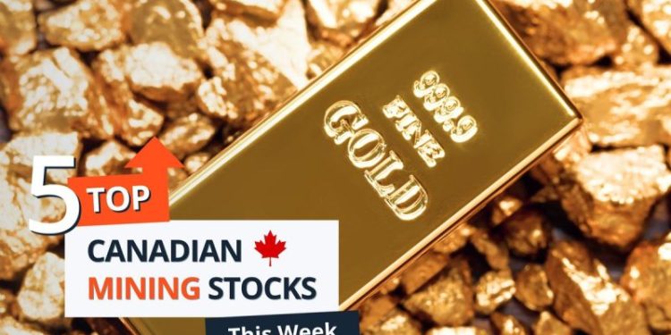 Top 5 Canadian Mining Stocks This Week: Adyton Shines with 61 Percent Gain